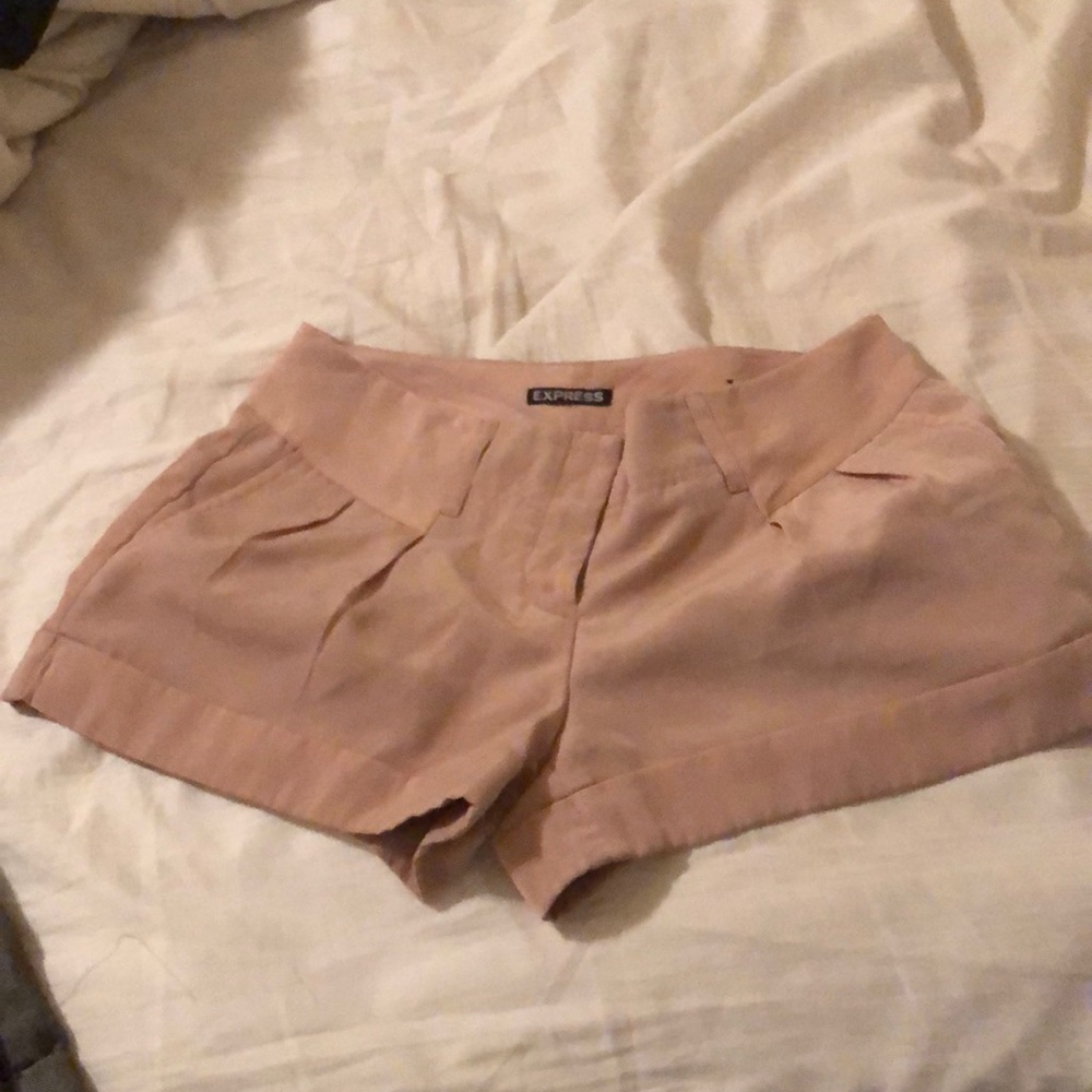 Light pink dress shorts